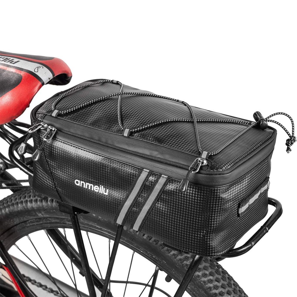 防雨自行車架包自行車後備箱包自行車後儲物收納包帶雨罩