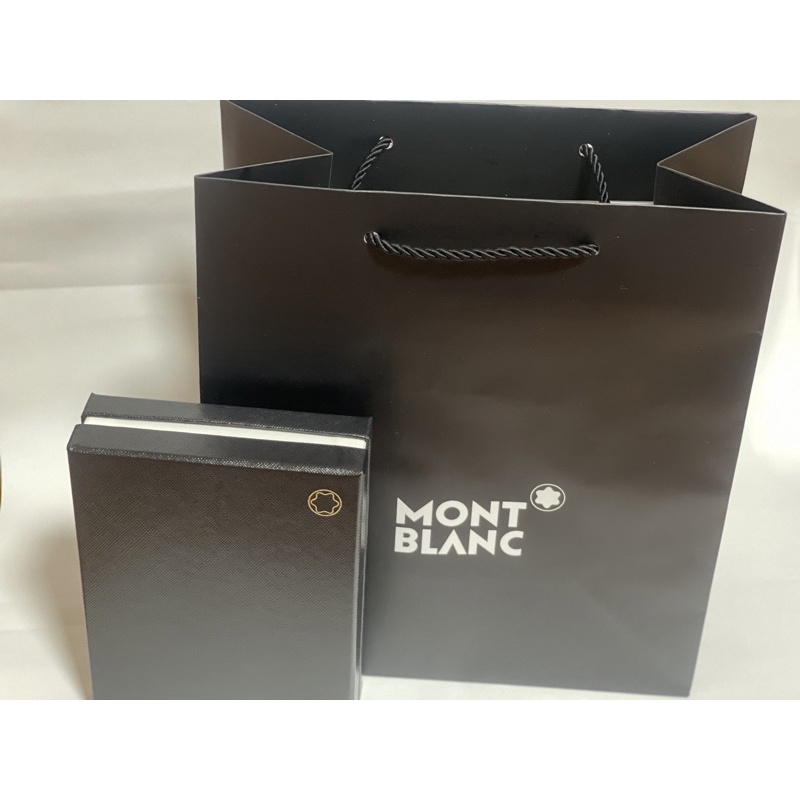 萬保龍MONT BLANC皮夾盒+紙袋