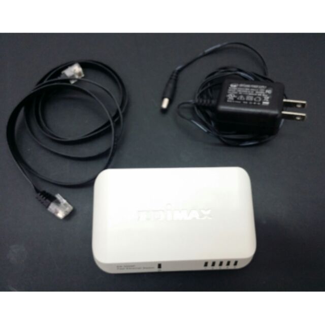 (近全新)EDIMAX(ES-3205P)5埠網路交換器10/100Mbps 全雙工