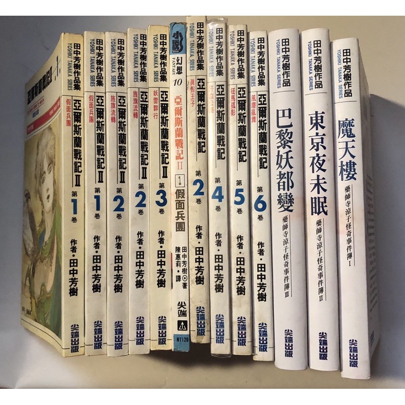 田中芳樹作品亞爾斯蘭戰記巴黎妖都變東京夜未眠魔天樓 蝦皮購物