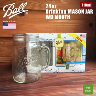 代購美國梅森馬克杯 24oz 大約700mlKelly 梅森罐 寬口Ball Mason Jars 太空蓋