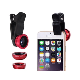 3in1 UNIVERSAL CLIP LENS 3合1手機外接鏡頭組 魚眼/廣角/微距鏡頭