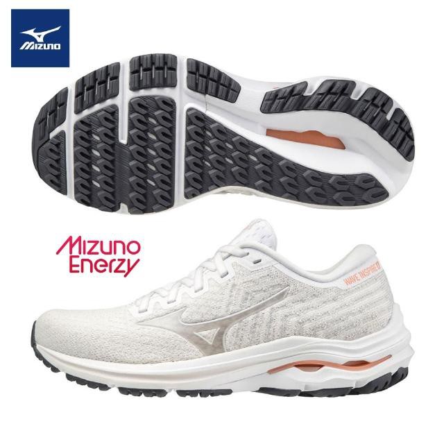 MIZUNO 美津濃 WAVE INSPIRE 17 WAVEKNIT 支撐型女款慢跑鞋 ENERZY中底 低足弓
