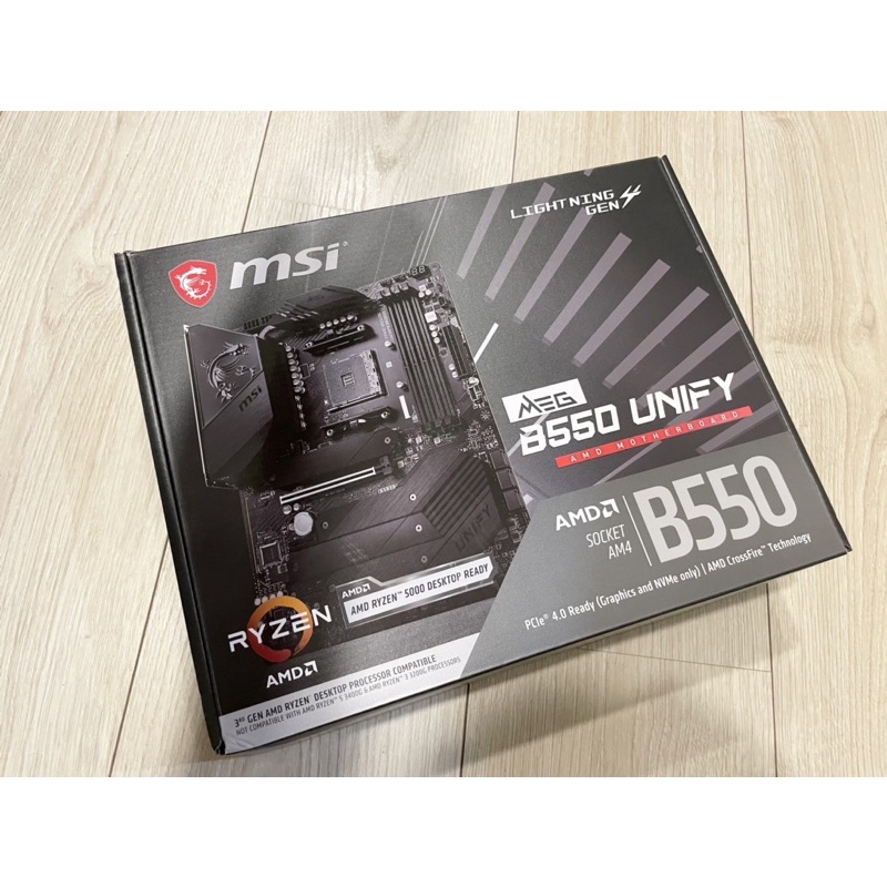 全新 微星 MSI B550 unify 全新附購買證明