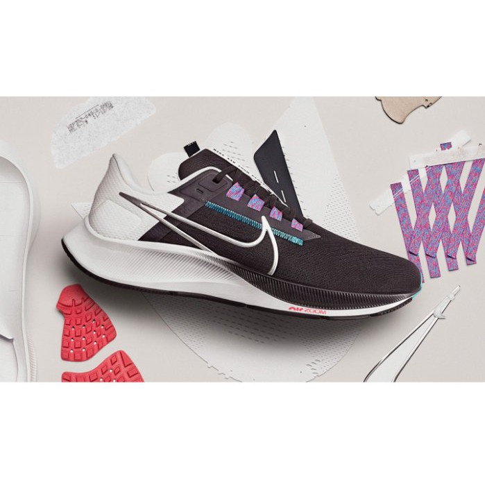 NIKE AIR ZOOM PEGASUS 38 黑 白 紫 慢跑鞋 男鞋 CW7356-003