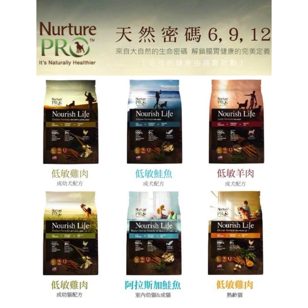 日初 Sunrise【現貨免運】天然密碼 貓飼料 狗飼料 Nurture PRO 454g 300g貓 成貓 成犬 飼料