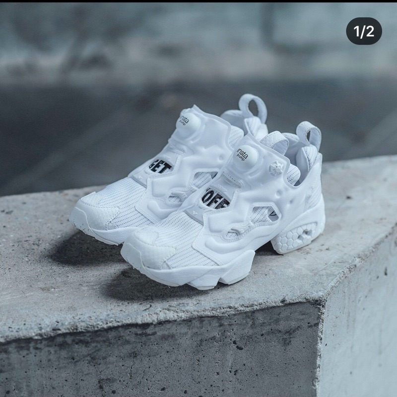 轉賣全新Reebok insta pumpfury 全白 off my bs7005球鞋