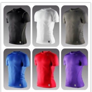 NIKE PRO COMBAT Dri Fit 短袖 運動背心 運動服 運動上衣 緊身衣/透氣/籃球/慢跑/馬拉松/路跑