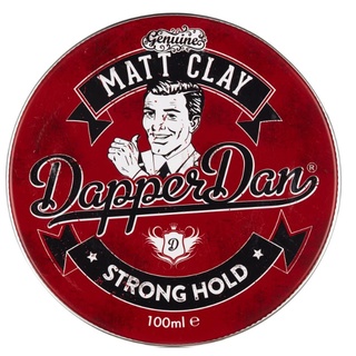 英國 Dapper Dan Matt Clay 髮泥 水洗式 強力低光澤 紅罐 水基 啞光