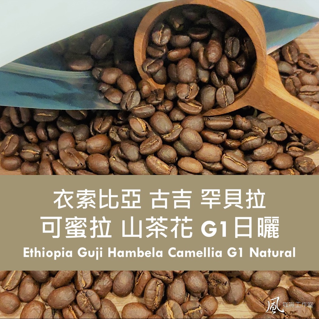 [風咖啡工作室]衣索比亞 古吉 罕貝拉 可蜜拉 山茶花 G1 日曬 2023產季 自家烘焙 莊園精品咖啡豆 手沖單品豆