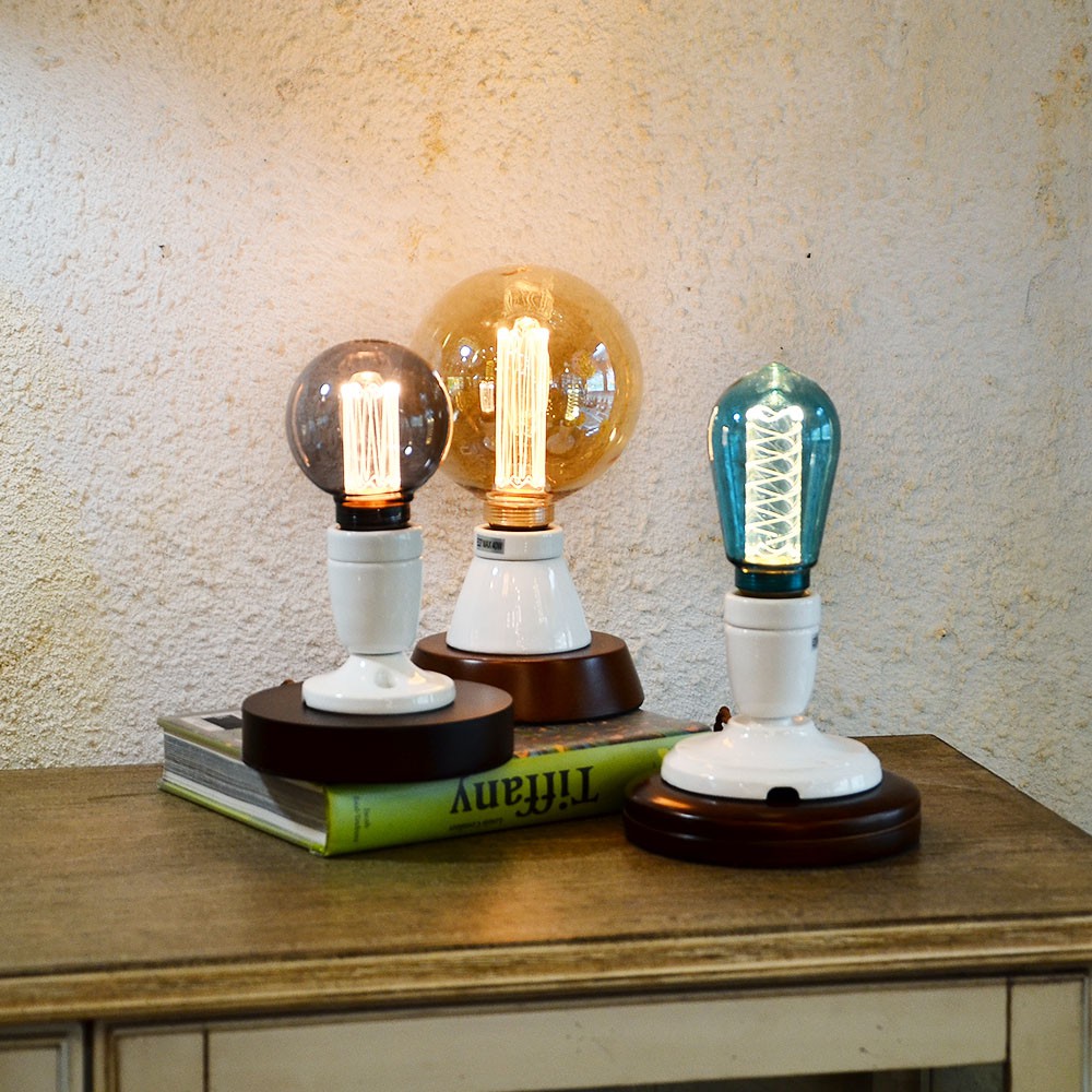 輕工業風 瓷球陶瓷實木桌燈 MT 7917A/B/C |現代風|簡約風流行燈飾