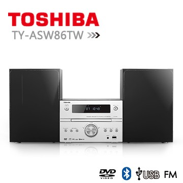 TOSHIBA 東芝 TY-ASW86TW DVD/MP3/USB/藍芽組合音響【公司貨】