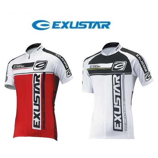 [福利品] EXUSTAR 自行車短車衣 抗UV 無接縫手臂設計 E-CJ72