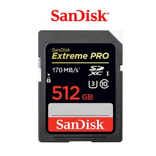 Sandisk Extreme Pro 【eYeCam】SD 512G U3 SDXC 170M 4K記憶卡