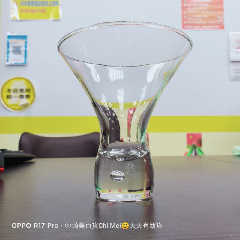 早期 氣泡 玻璃 花瓶 約直徑10.5cm*高12cm