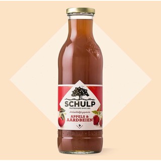 荷蘭原裝進口 SCHULP 100% 草莓蘋果原汁 750ml (100% 原汁，非濃縮還原）
