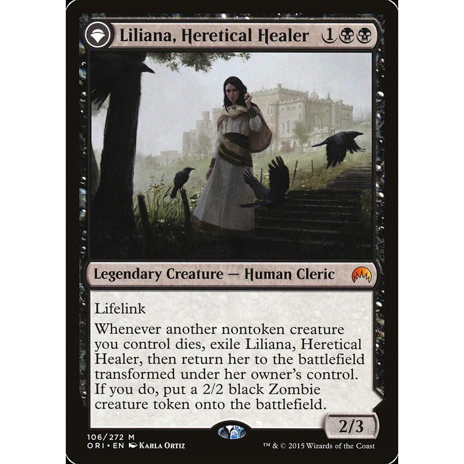 Liliana, Heretical Healer 異端治療師莉蓮娜 魔法風雲會 MTG