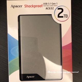 Apacer宇瞻 AC632軍規防摔2TB行動硬碟