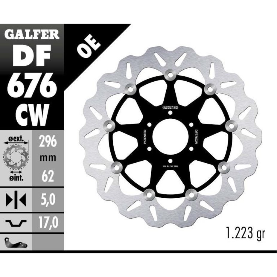 西班牙製 Galfer DF676CW  GOLD WING CB400 V2  VARADERO VFR800 碟盤