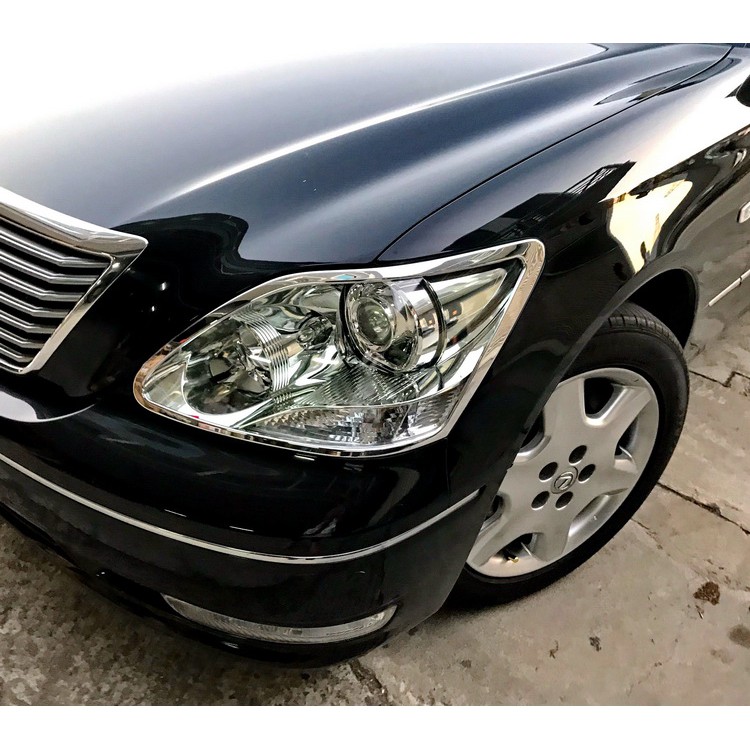 IDFR ODE 汽車精品 LEXUS LS430 04-06 鍍鉻大燈框 電鍍大燈框 1組2個框