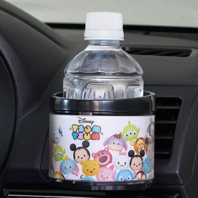 現貨 日本 迪士尼 滋姆 米奇 米妮 三眼怪 小熊維尼 車用 杯架 收納架 收納 芳香劑 手機架 飲料架 冷氣孔
