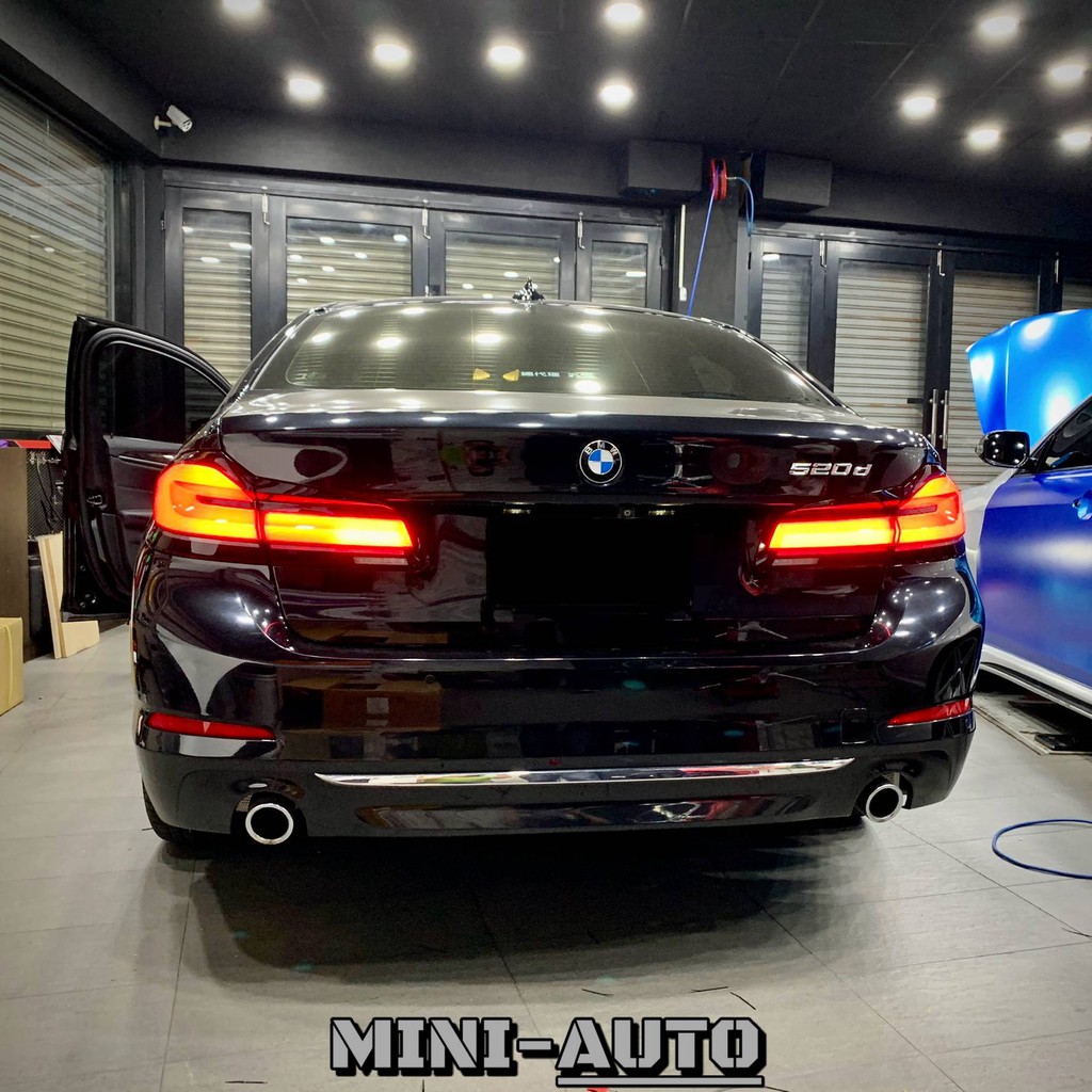 MINI-AUTO☑️ BMW 520i LCI 新款燻黑立體樣式尾燈 舊款改裝新款 3D立體 LED尾燈 G30 副廠