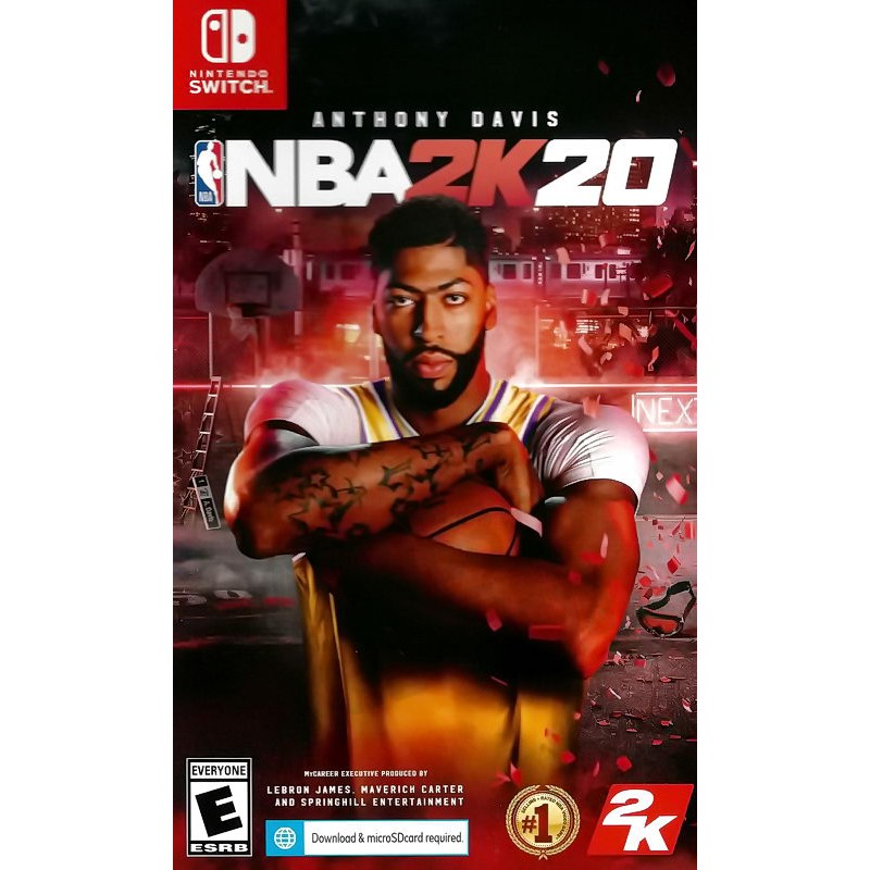 【全新未拆】任天堂 SWITCH NS 美國職業籃球賽 2020 NBA 2K20 中文版【台中恐龍電玩】