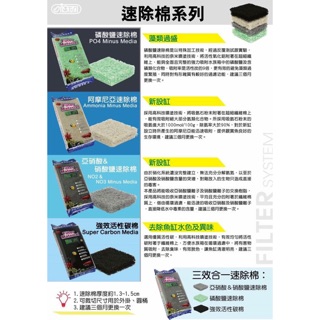 帥哥水族【ista 伊士達】速除棉系列 過濾棉 活性碳 磷酸鹽 亞硝酸 阿摩尼亞 淨水棉 上部過濾 底部過濾 濾棉
