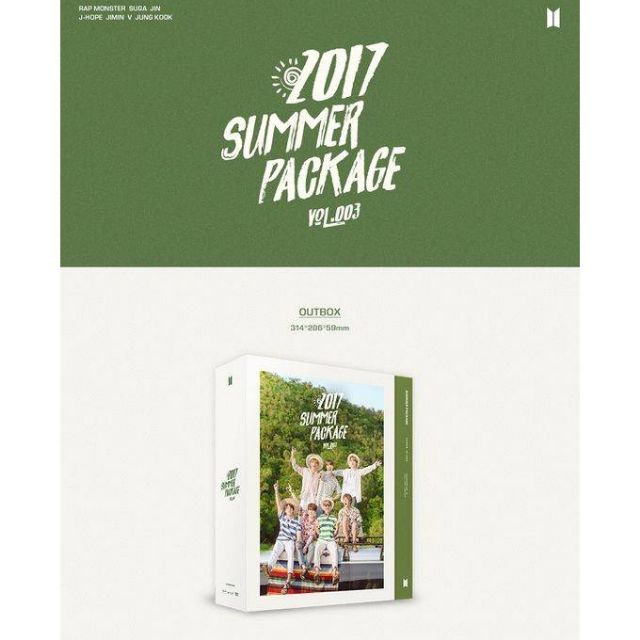2017 BTS 防彈少年團 SUMMER PACKAGE VOL.3(韓國進口寫真集) 寫真書 小卡 DVD  電風扇