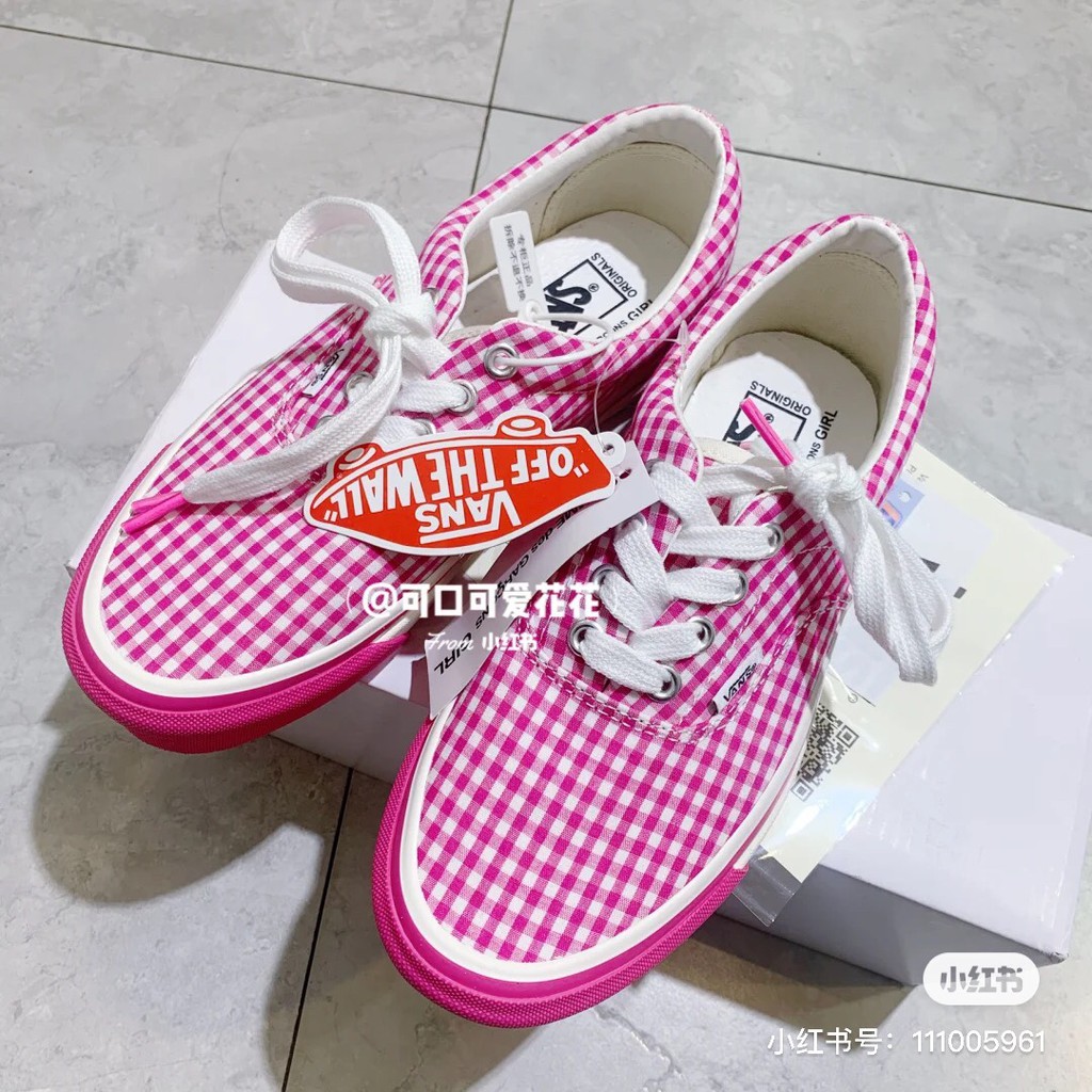 cdg vans pink