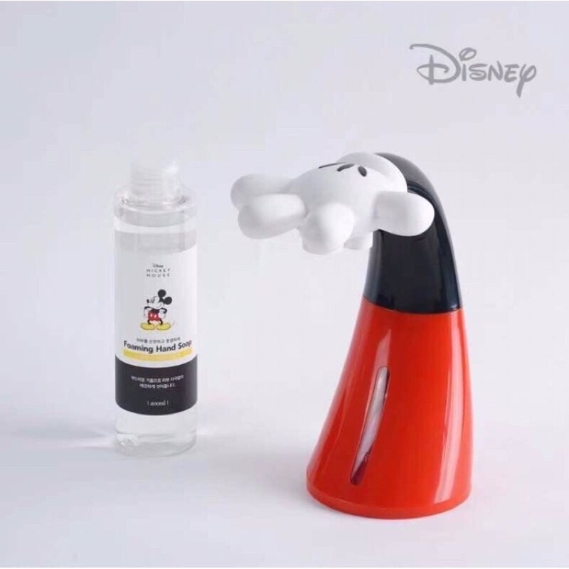 迪士尼米奇老鼠自動感應泡泡洗手機迪士尼米奇紅外線自動 韓國原裝米奇洗手乳米奇洗手機感應