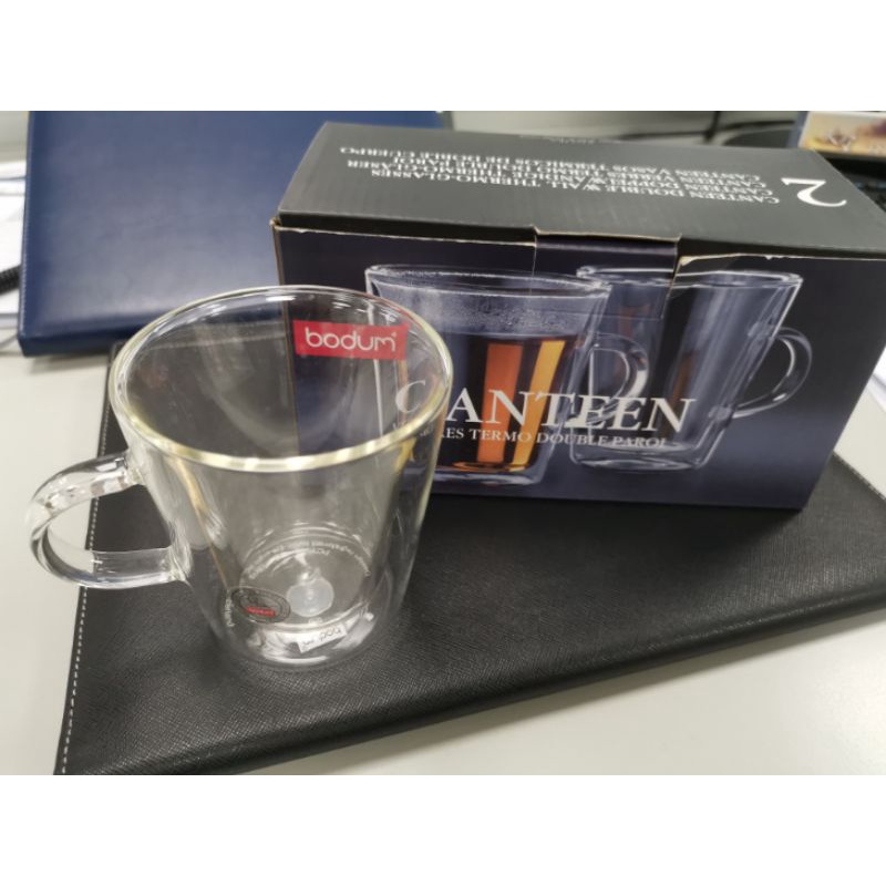 (二手) 丹麥 Bodum CANTEEN 雙層 玻璃杯 馬克杯 200ml (2入)