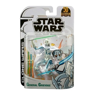 Hasbro SW星戰 - 盧卡斯50週年黑標6吋人物-複製人之戰General Gri