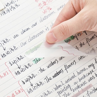 透明便利貼 粘性強防水可撕便籤本 簡約創意設計記事貼 學生標記重點用記事本 手賬便籤紙 辦公文具用品