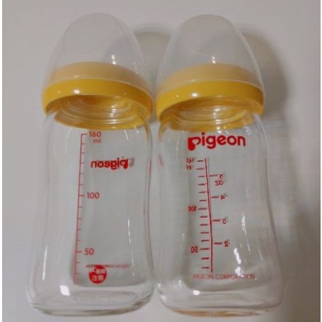 《已訂》貝親 Pigeon 寬口奶瓶 玻璃 160ml + M×2