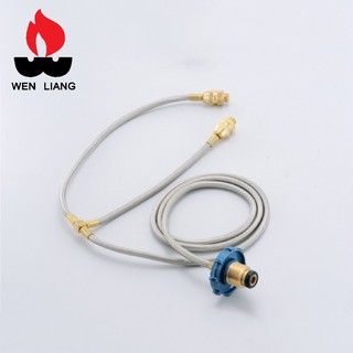 【Wen Liang 文樑 瓦斯桶雙孔 轉接器】ST-2003/瓦斯轉接頭/轉接頭/瓦斯分接頭/露營/悠遊山水