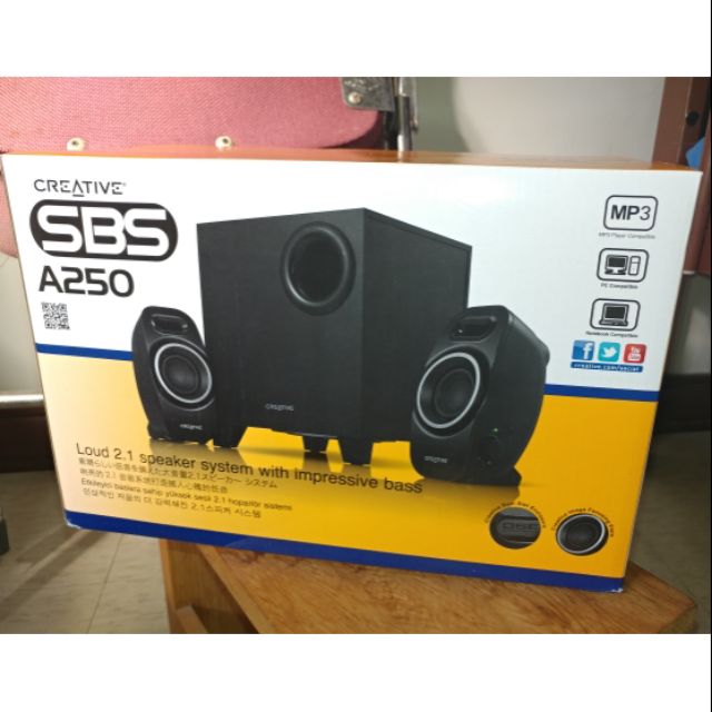 creative sbs a250 2.1
