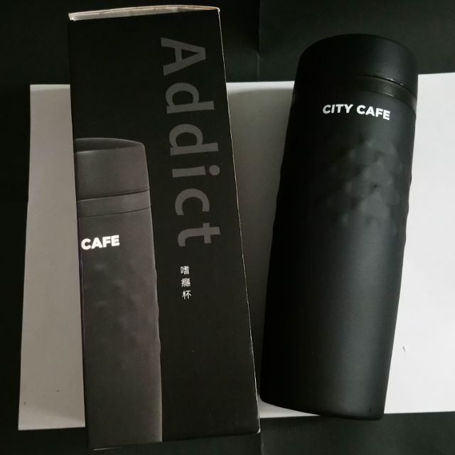 [全新] CITY CAFE不鏽鋼真空兩用隨行杯/addict嗜癮杯