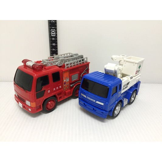 保證 日版 「合售」日本玩具車 大型車 消防車 雲梯車 迴力車 玩具 (04