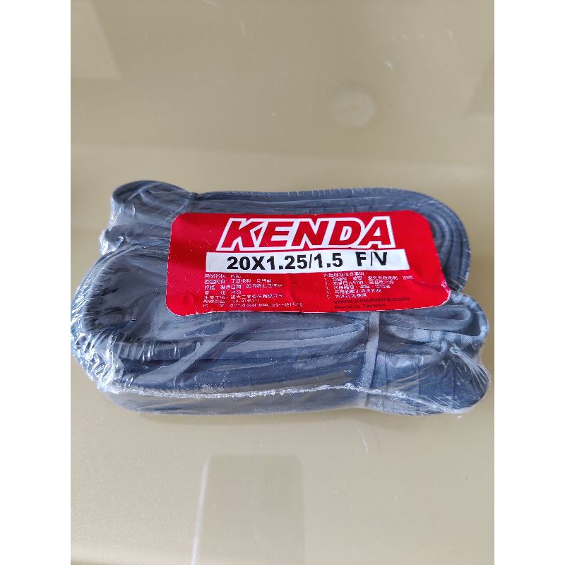 KENDA 建大自行車內胎 20x1.25/1.5 F/V。  附贈挖胎棒（非同品牌）