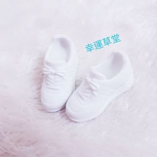莉卡娃娃鞋子 licca 娃娃配件 娃娃鞋子 莉卡 假日旅行的幸福時光 白色內增高運動鞋/鞋子/莉卡正版 散貨/兒童玩具
