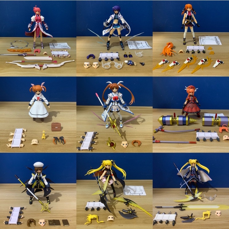 日版figma 魔法少女奈葉009 菲特039 八神疾風026 希格納姆052 維塔064 中島昂073 蒂亞娜 蘭斯塔