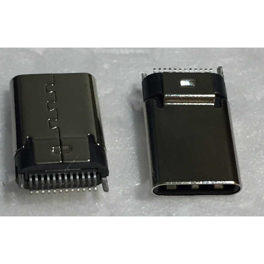【IF】USB 3.1 TYPE C 連接器 connector 24pin 公 夾板 焊線式 TYPE-C 接頭