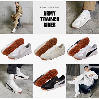 韓國業餘代購PUMA Army Trainer Rider 休閒鞋 運動鞋 麂皮 德訓鞋 劉亞仁