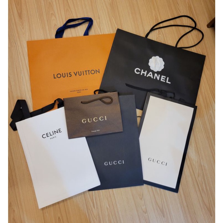 名牌紙袋出清 LV Chanel Gucci Celine BV