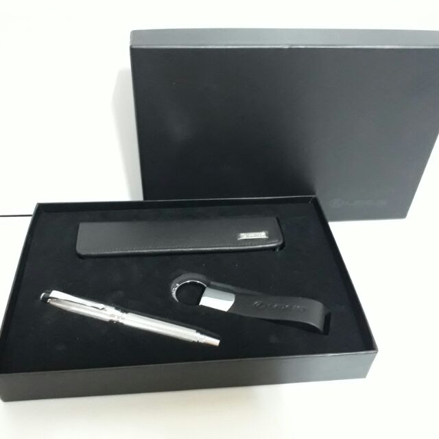 Lexus精品_禮盒+原子筆+鑰匙圈+筆袋盒/Lexus/LEXUS