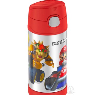 預購 美國 THERMOS 膳魔師 Super Mario 瑪莉兄弟 不鏽鋼吸管式水壺 保溫杯 保冷杯 兒童水壺 保溫瓶