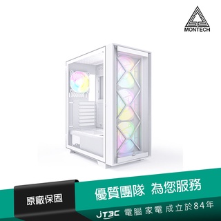 MONTECH 君主 Air 1000 PREMIUM 豪華版 玻璃透側ATX機殼《白》