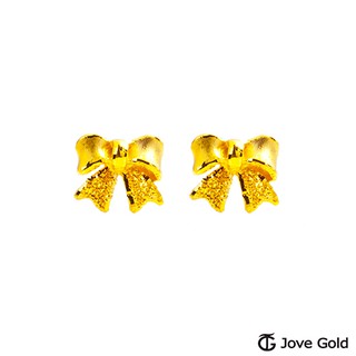 Jove Gold 漾金飾 浪漫情結黃金耳環（現貨+預購）