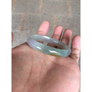 [卡貝拉精品交流] 天然緬甸翡翠A貨 冰種翡翠玉鐲 三彩翡翠玉鐲 紫羅蘭 四喜 貴妃鐲 鑑定書